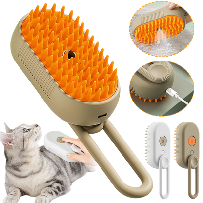 Covtrix™ SteamCare 3-in-1 Pet Grooming Brush